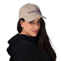 Tan dad hat featuring the logo 'Level 369.'