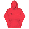 Red unisex hoodie featuring the word 'Command' with an eye of Horus symbol.
