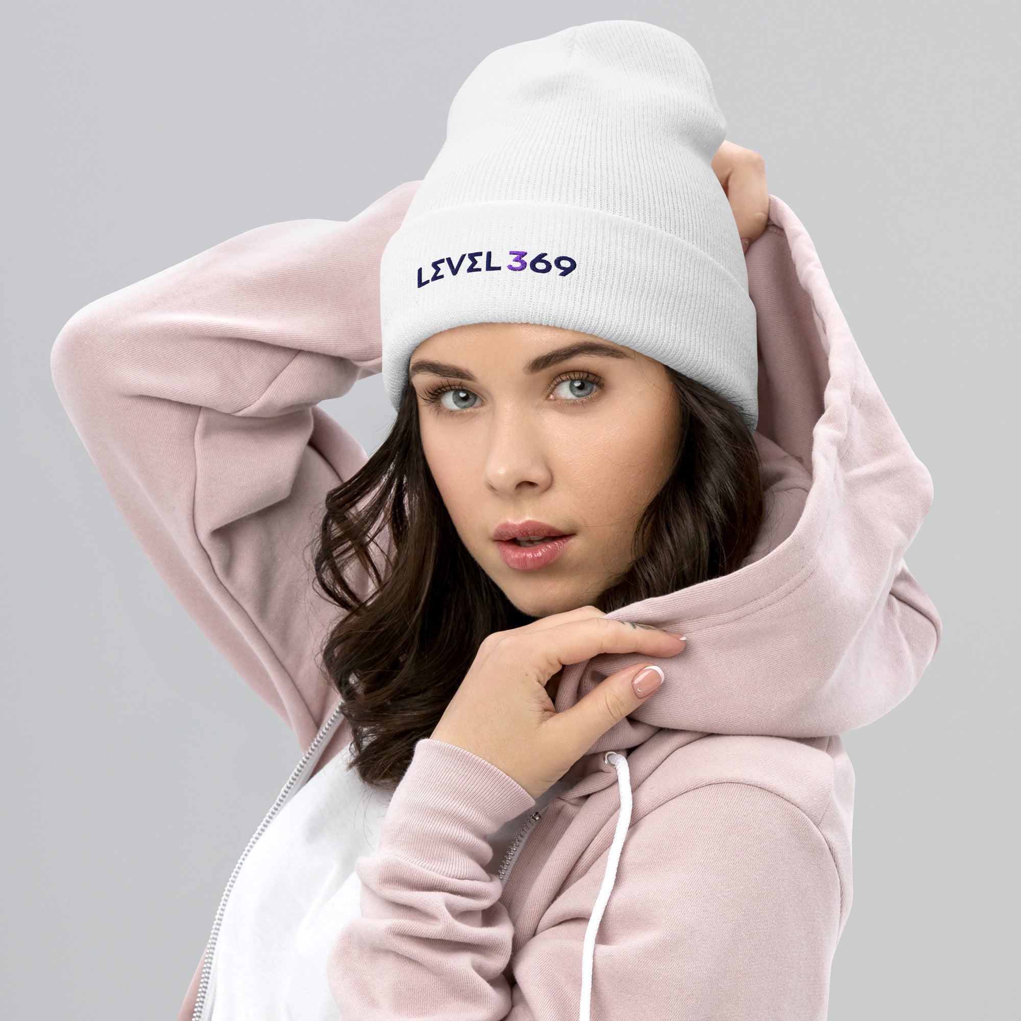 Beanie featuring the logo 'Level 369.'